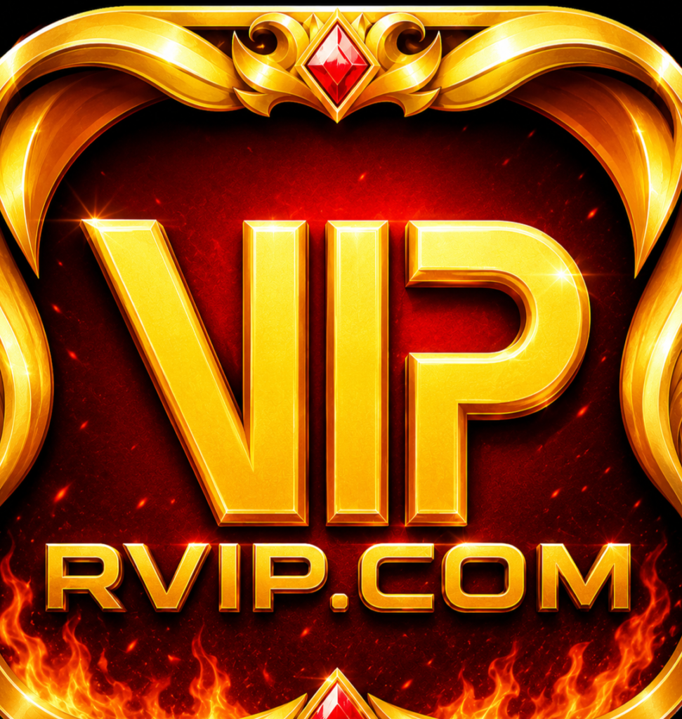 RVIP online gaming app running on an Android smartphone.