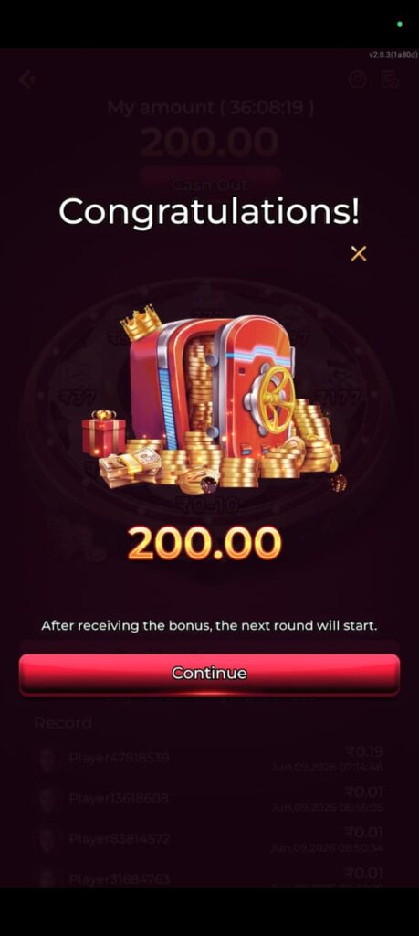 RVIP Game APK mobile app login screen with online gaming and rewards features.